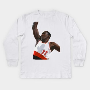 Clyde Drexler | Portland Trailblazers Kids Long Sleeve T-Shirt